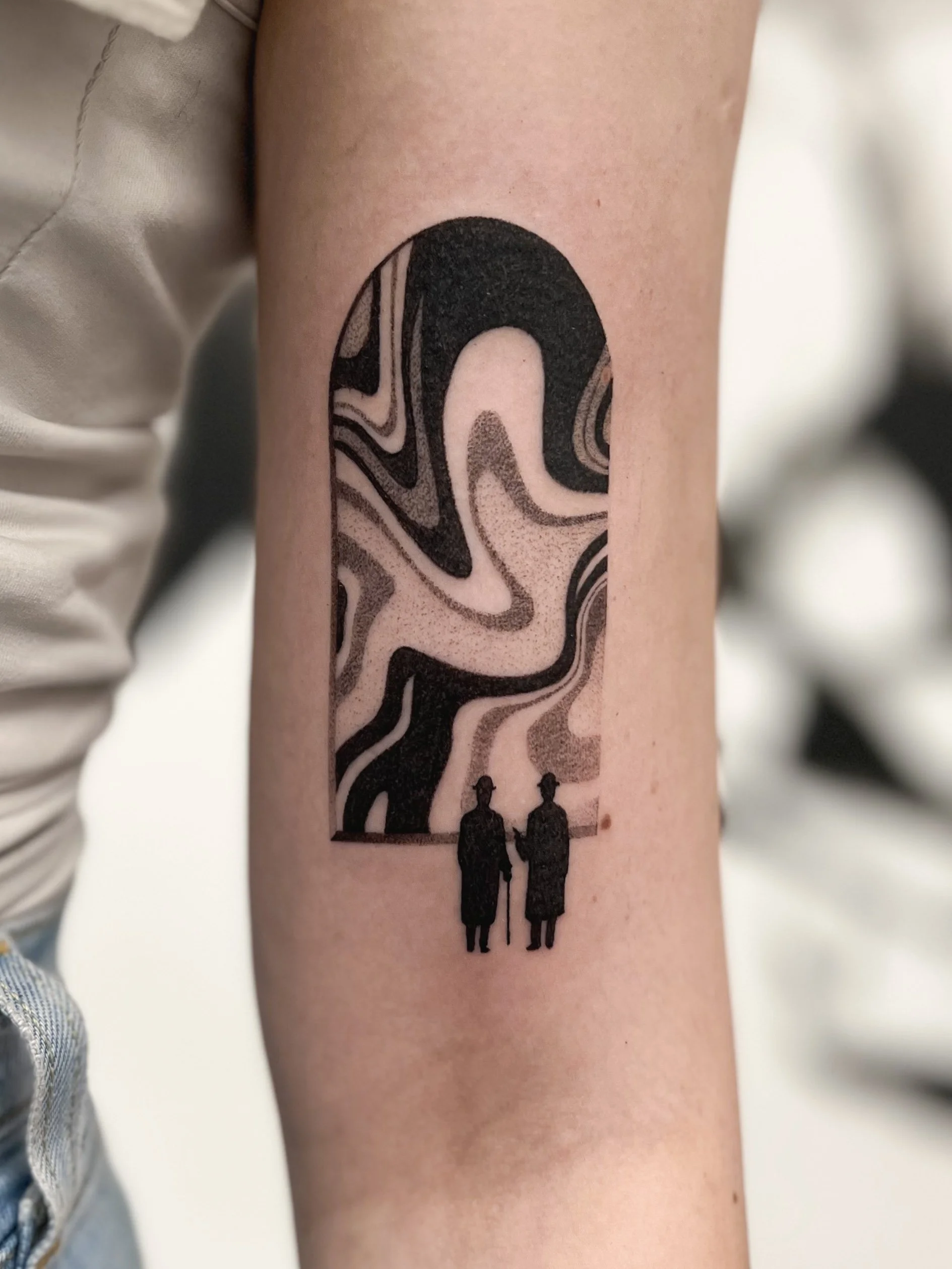 magritte abstract tattoo