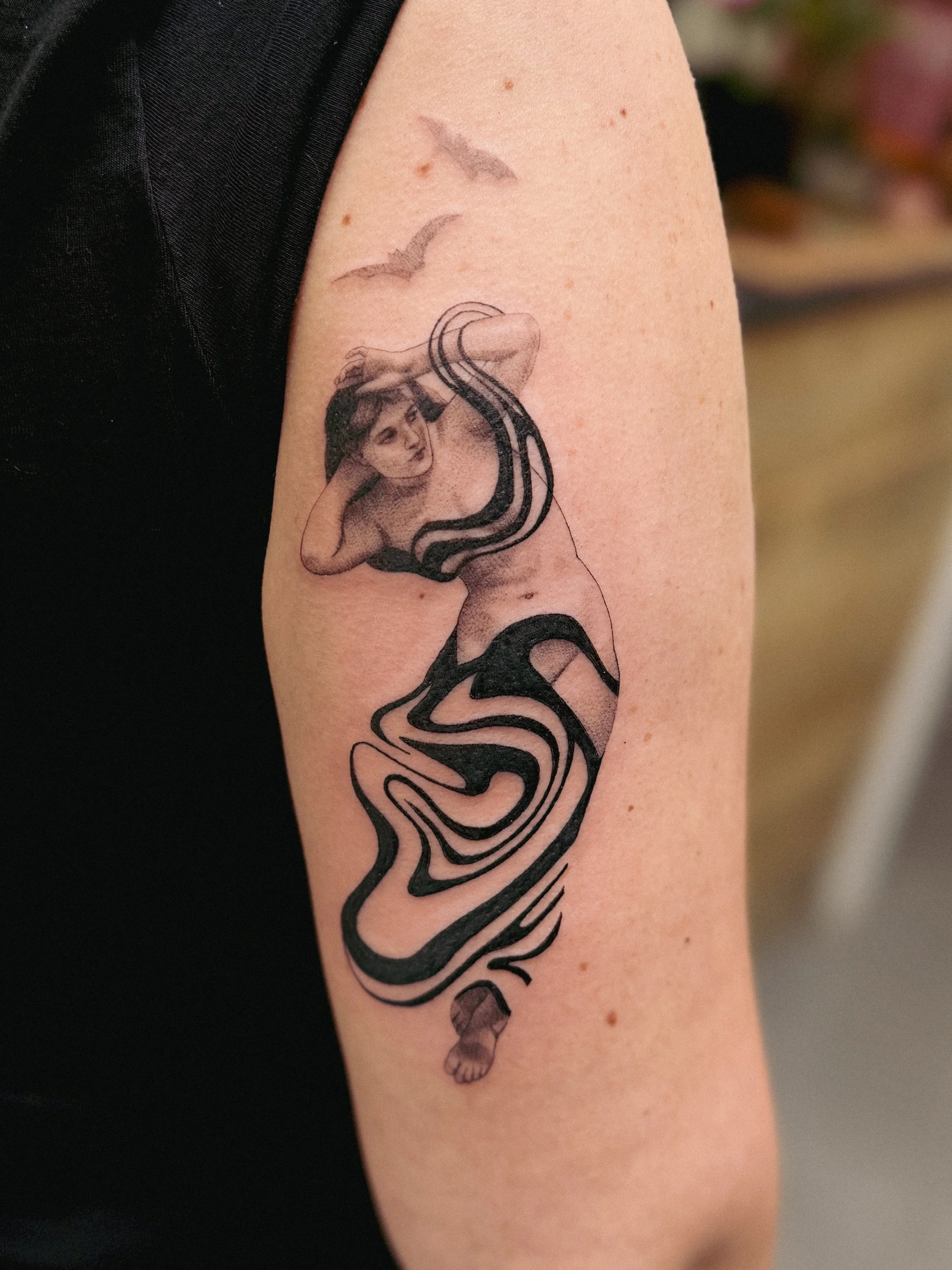 Bouguereau witchy tattoo witch