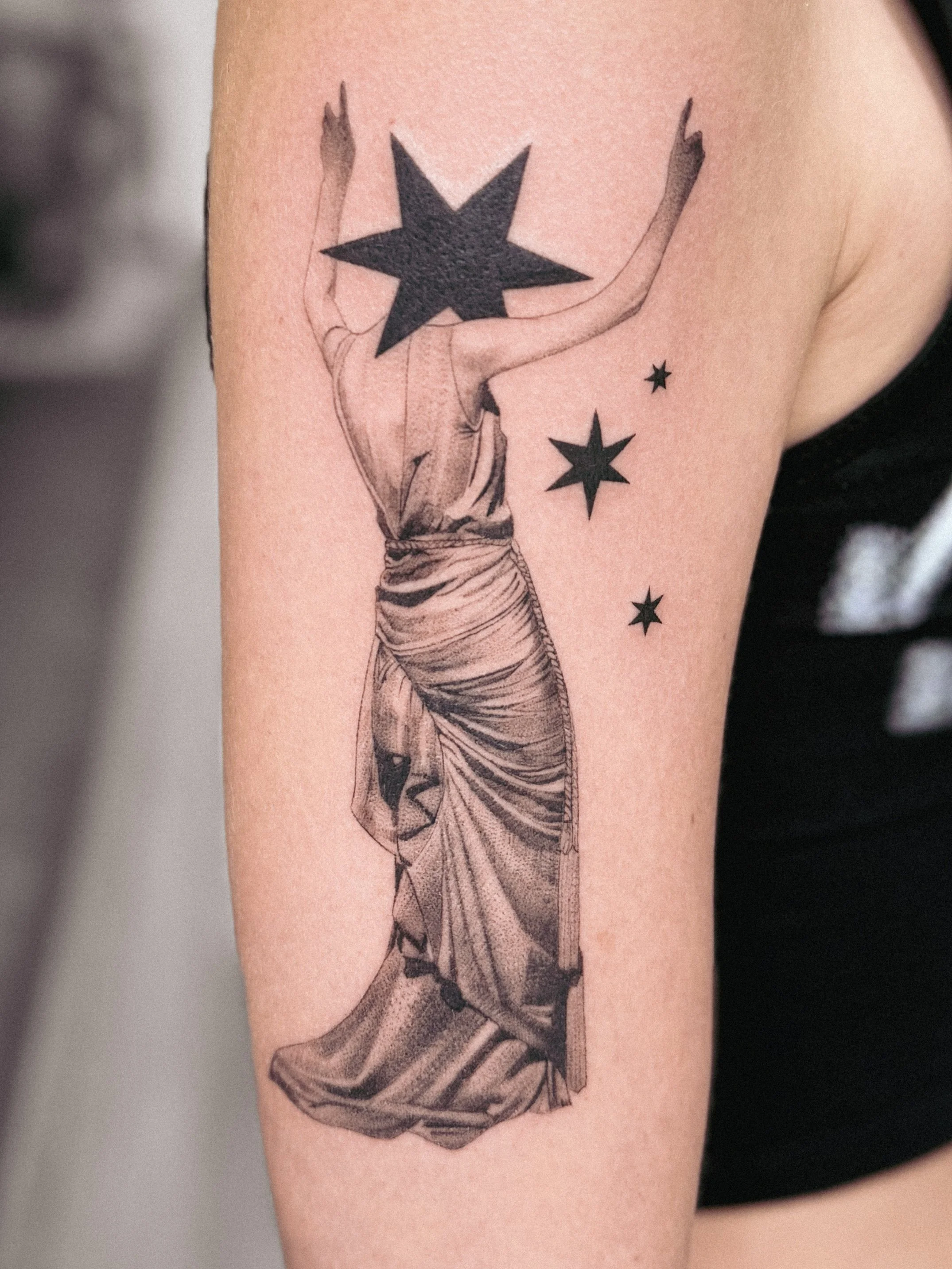 dora maar star woman tattoo