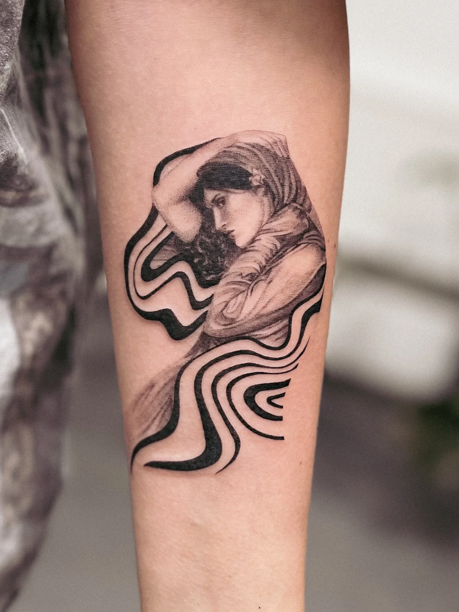 preraphaelite waterhouse tattoo