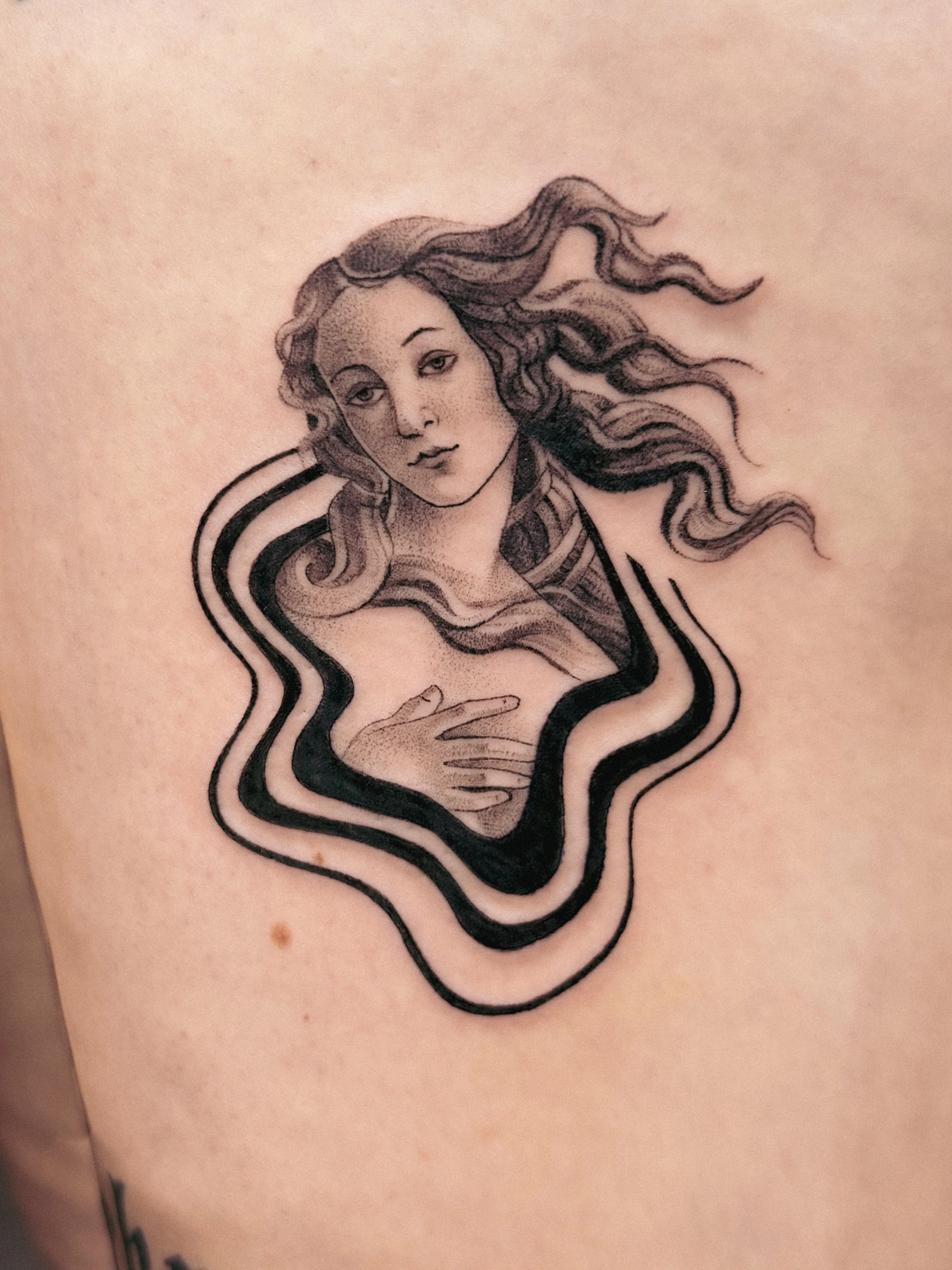venus boticelli tattoo