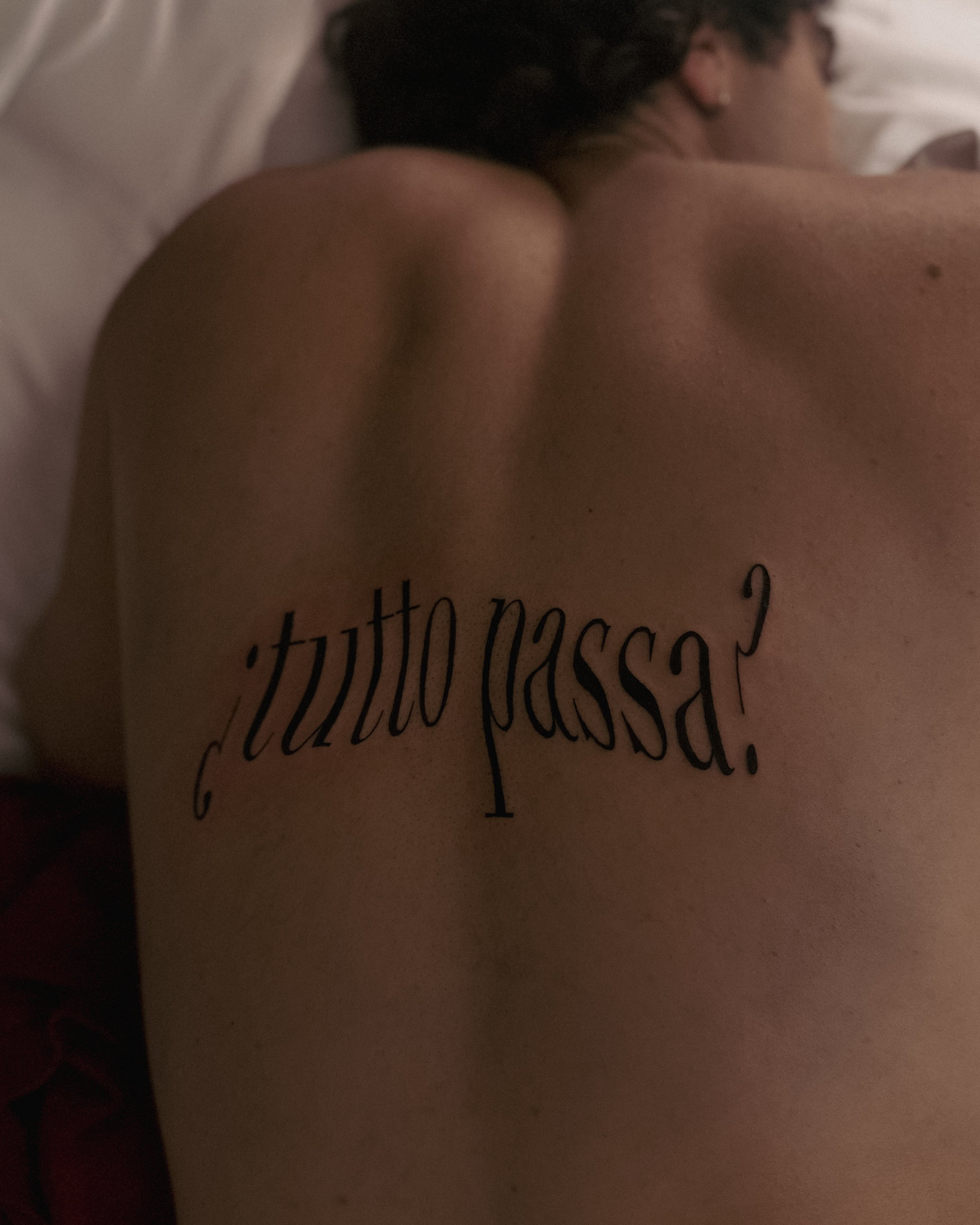 tutto passa typography tattoo