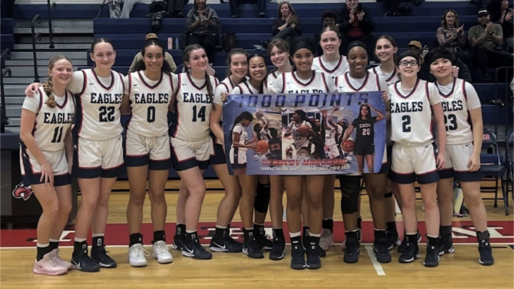 Marshall Scores 1,000 Career Points