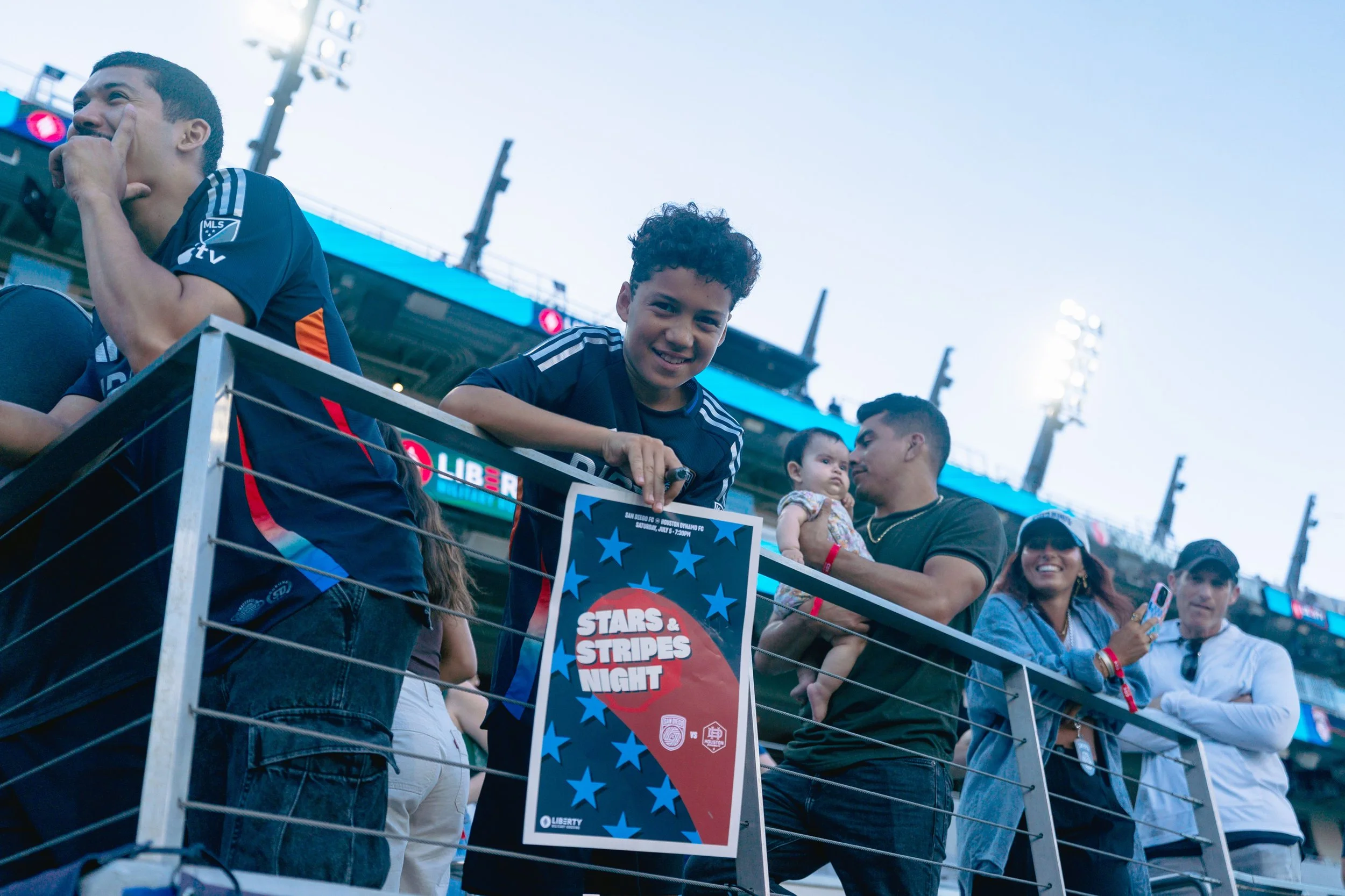 Proud partners of San Diego FC, Liberty Military Housing enjoys spending time with residents at community events like Stars and Stripes, creating memories and connections that last long after the event ends. 