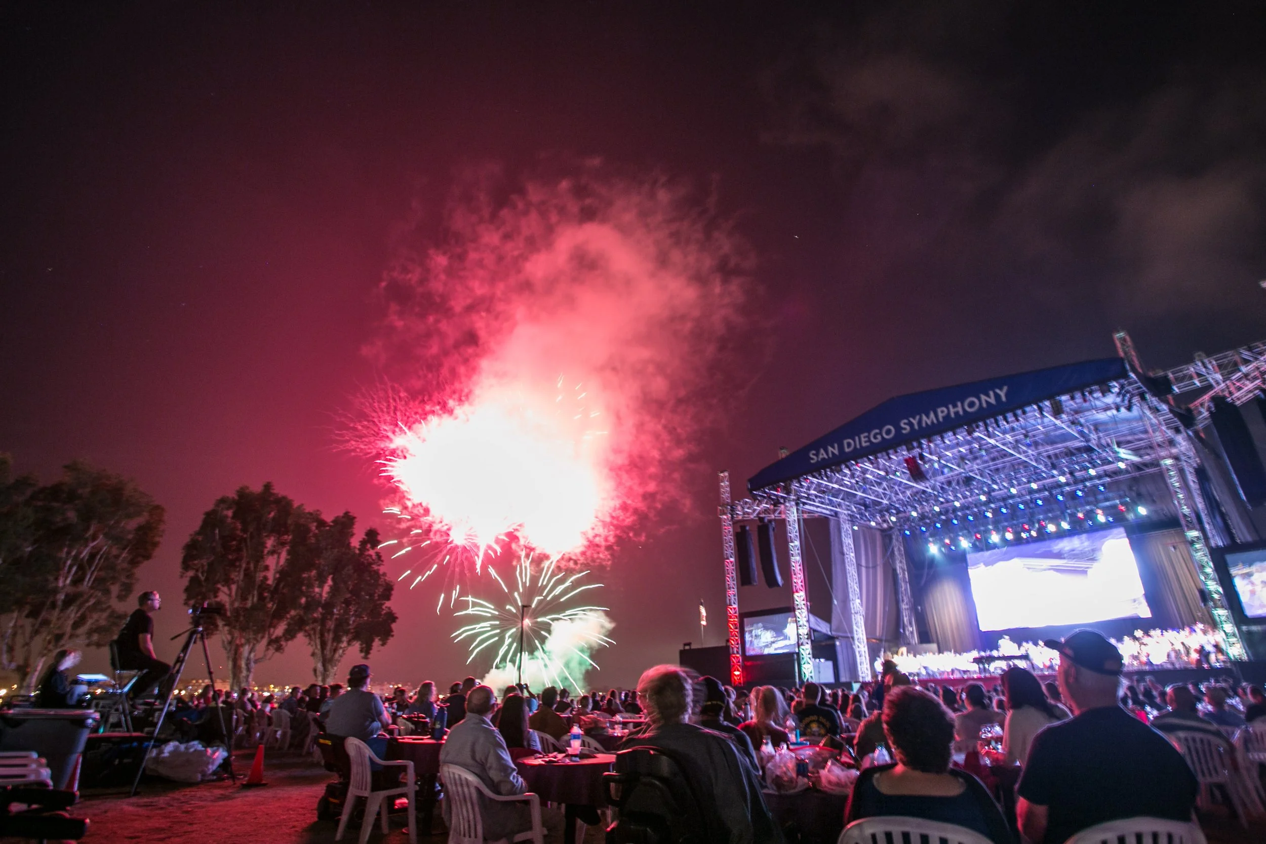 What a night! Our military families enjoyed an incredible evening at the San Diego Symphony, ending on a high note with fireworks lighting up the sky.
