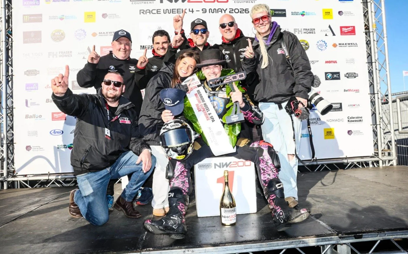 Storm Stacey and GRYD MLav Racing, in partnership with Alpha Racing, make history at the North West 200