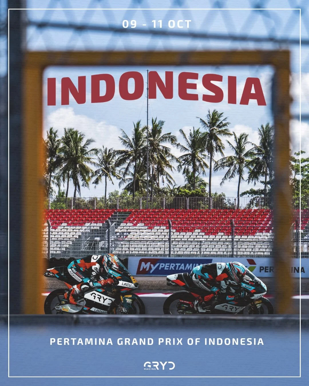 Paradise, here we go! 🌴🌊

#IndonesianGP 🔜🇮🇩

#Moto3 #GRYDRacing