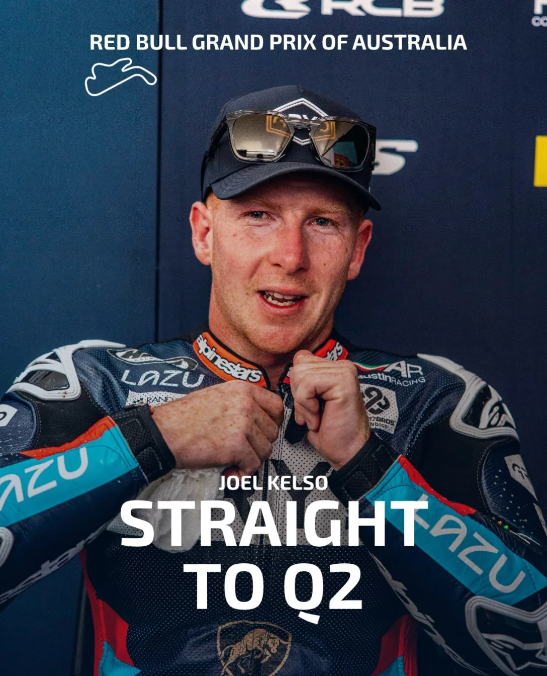 #AustralianGP 🇦🇺 | FRIDAY: 
Joel Kelso ➡️ Straight to Q2 ✌🏻

A great first day at home for Joel 🏡

Fourth fastest in this morning&rsquo;s FP1, before leading for much of the Practice session and securing a direct spot in Q2! 

PR: P2 ⏱️1:35.318 
