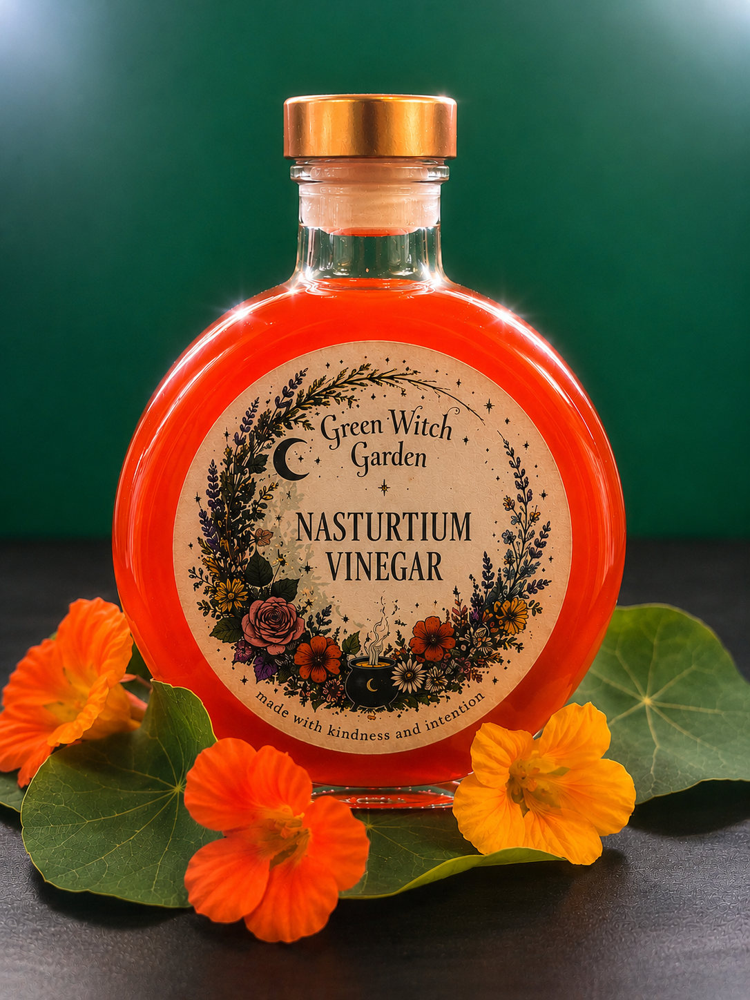 Nasturtium Infused Vinegar