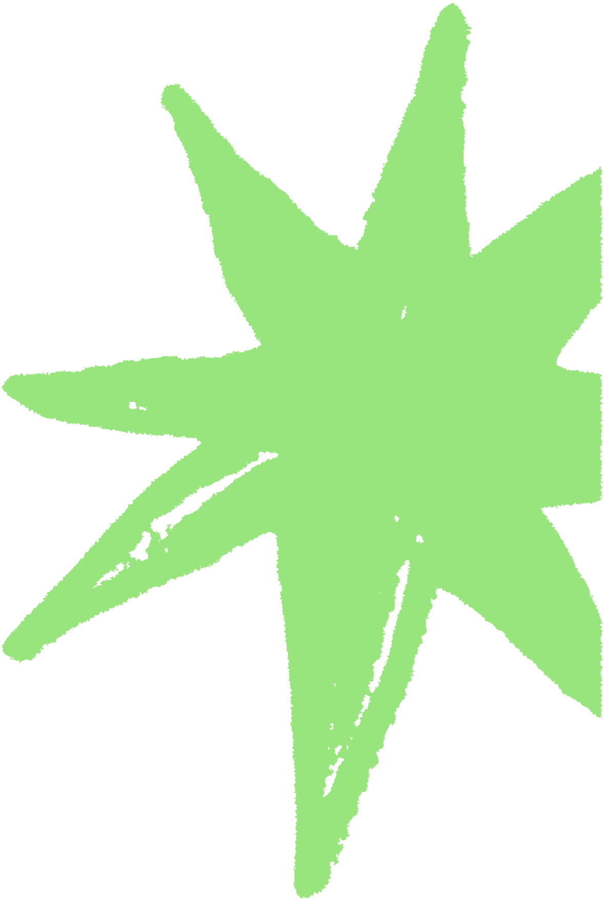 A green silhouette of a cannabis leaf.