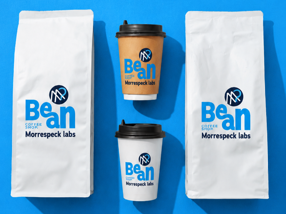 Example of branded coffee packaging content created by Morrespeck Labs, featuring premium product mockups for social media, e-commerce, advertising, and product marketing campaigns.