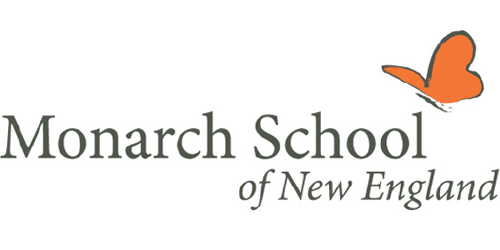 Monarch School of New England logo with a butterfly graphic