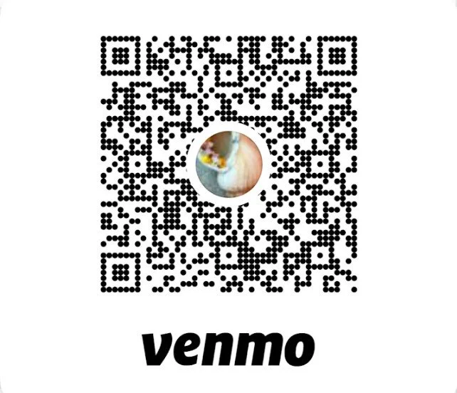QR code with a people's face in the center and 'venmo' text below it.