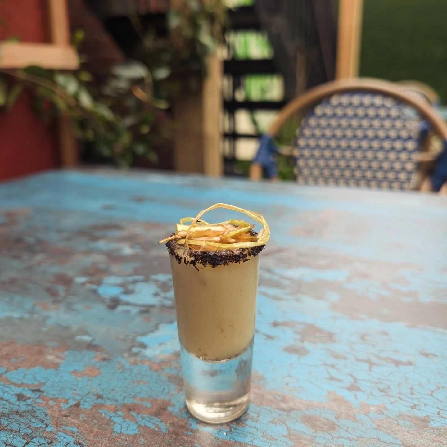 If you know @chefmaxibradbury you know how generous he is! Every week for bookings, we give out a small gift from the kitchen 🎁 
This week, Maxi has cooked up a Vichyssoise - Cold Potato &amp; Leek Soup, Pickled Apple, Leek Ash Salt Rim &amp; Crispy
