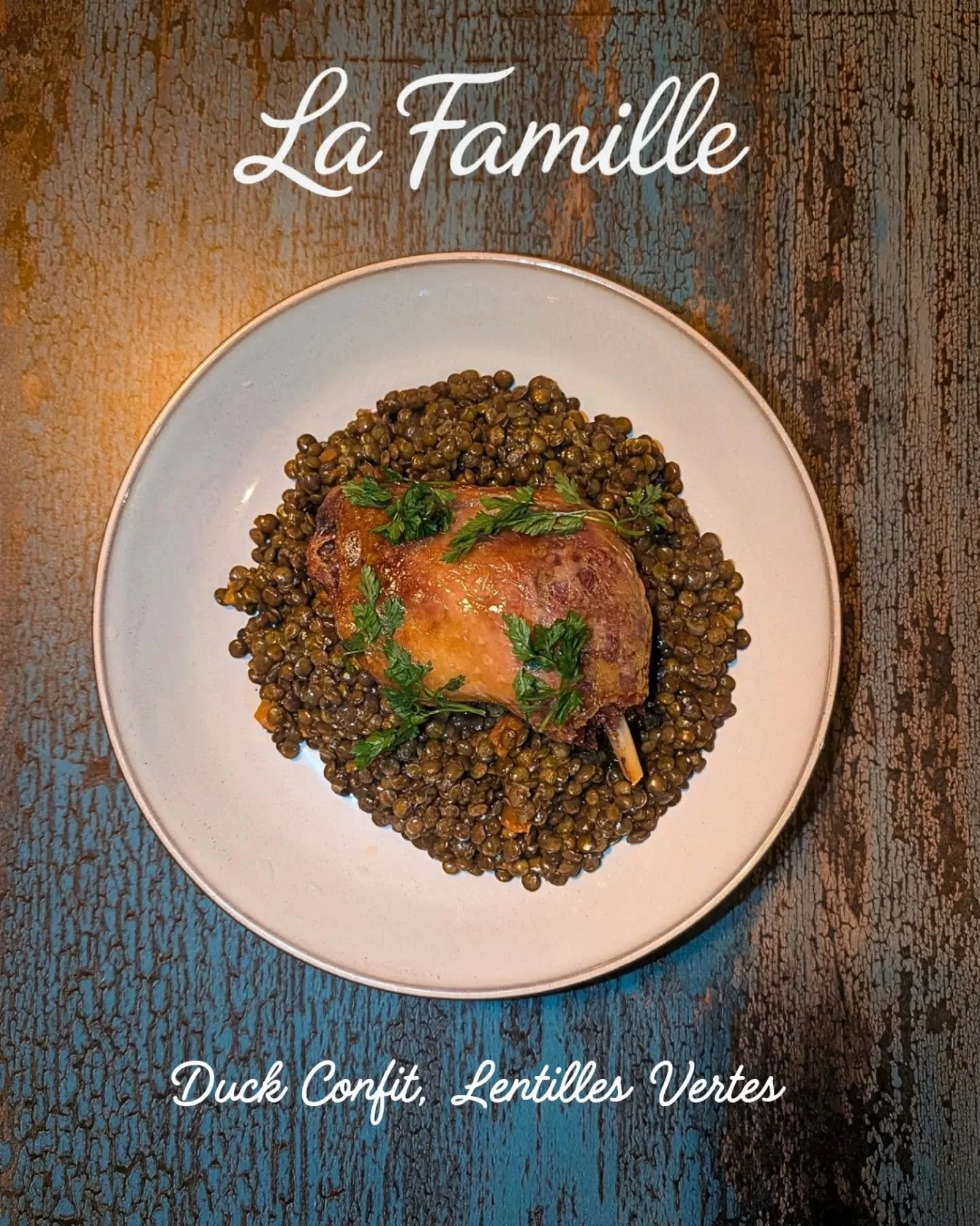 Duck Confit, Lentilles Vertes 👨&zwj;🍳

This has been a big hitter since our menu launch - have you tried it yet? 

Book your table today to experience greatness 🙌 
link in bio