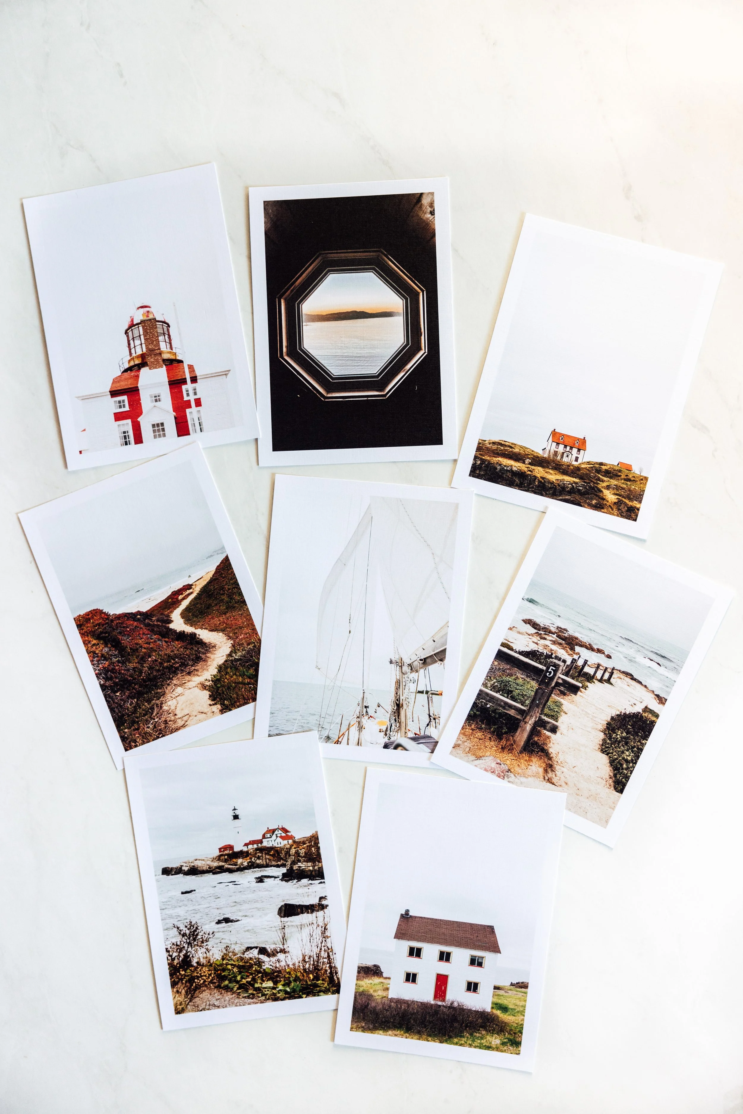 Coastal Print Cards