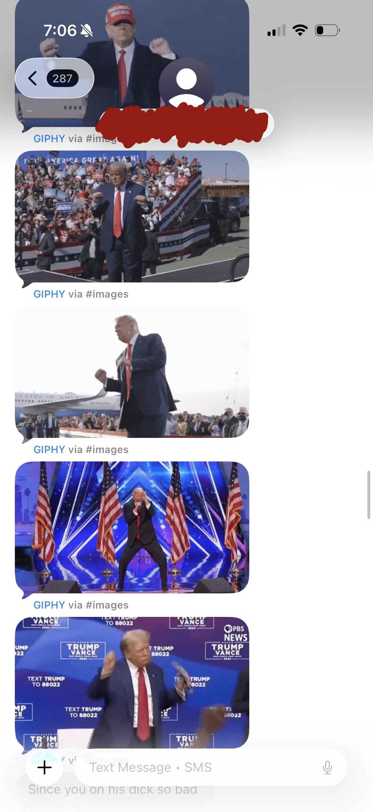 Expressing her love for the President 🇺🇸