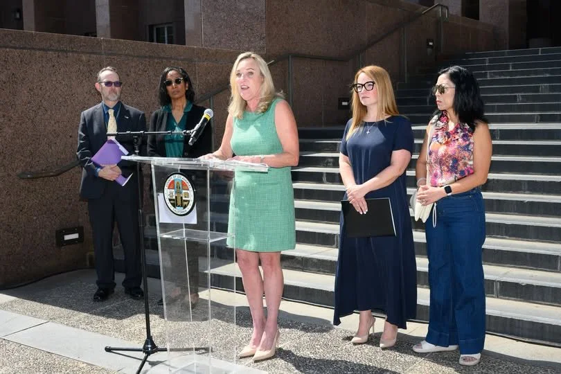 LA County press conference on the State Farm lawsuit