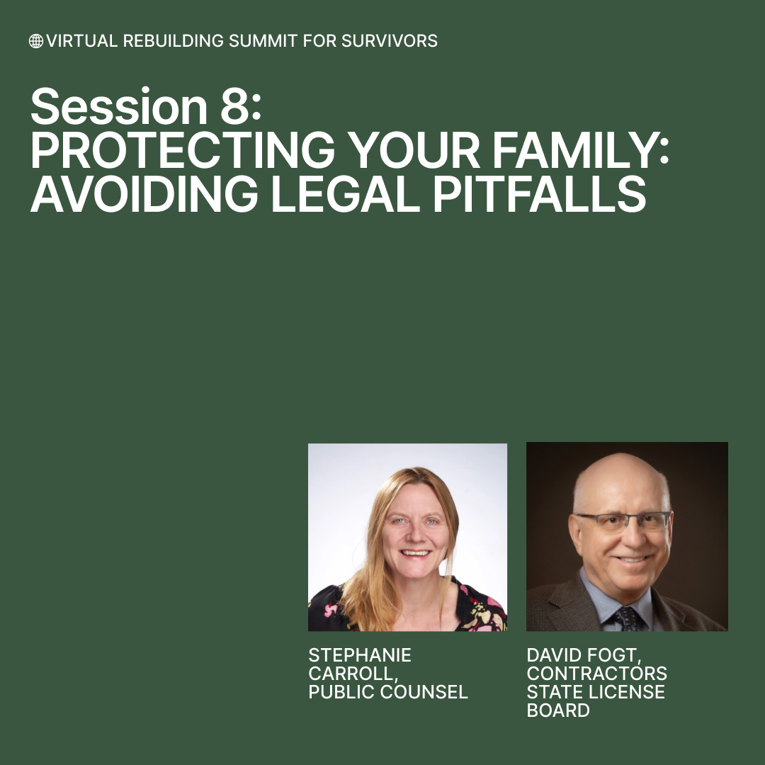 Session 8: Protecting Your Family — Avoiding Legal Pitfalls