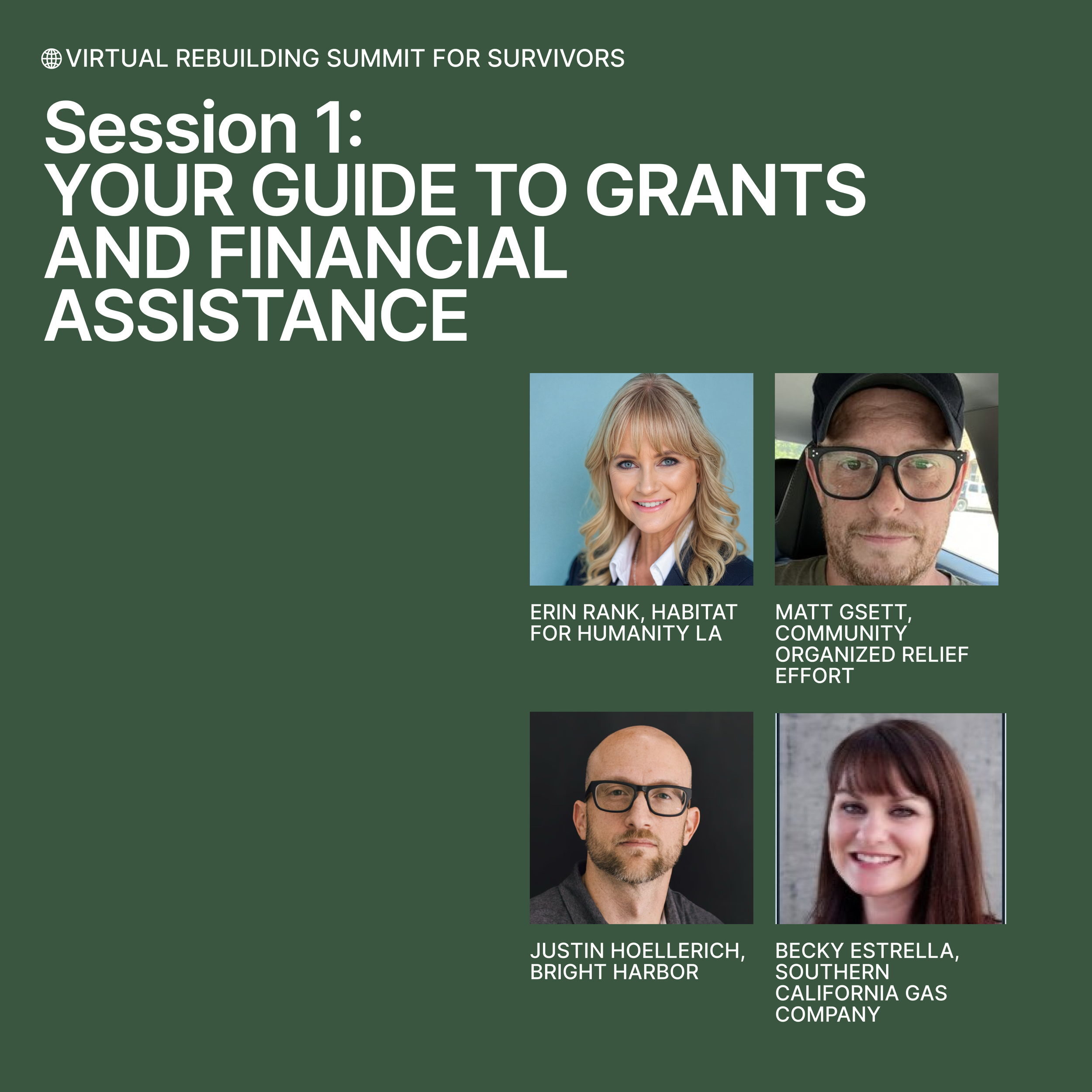 Session 1: Your Guide to Grants and Financial Assistance