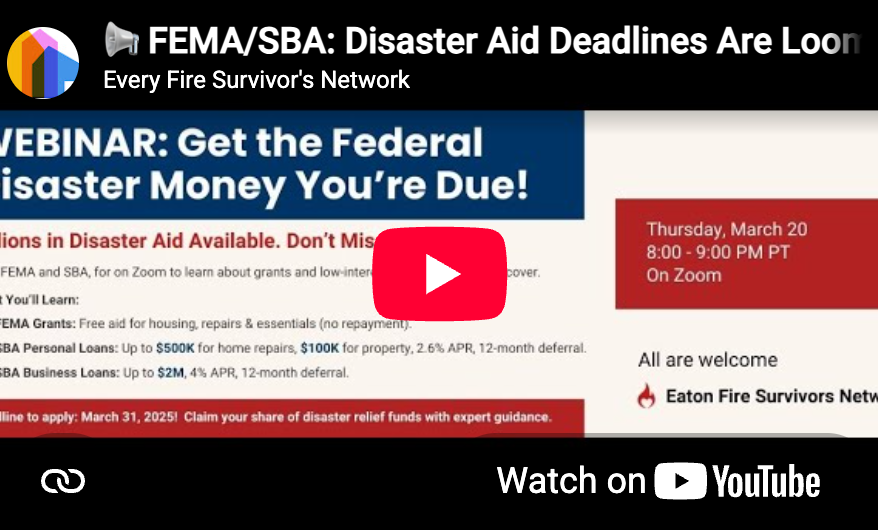 FEMA/SBA Demystified