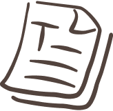 Une illustration de deux feuilles ou papiers, avec des lignes et du texte, dessinées en style simple et esquissé.