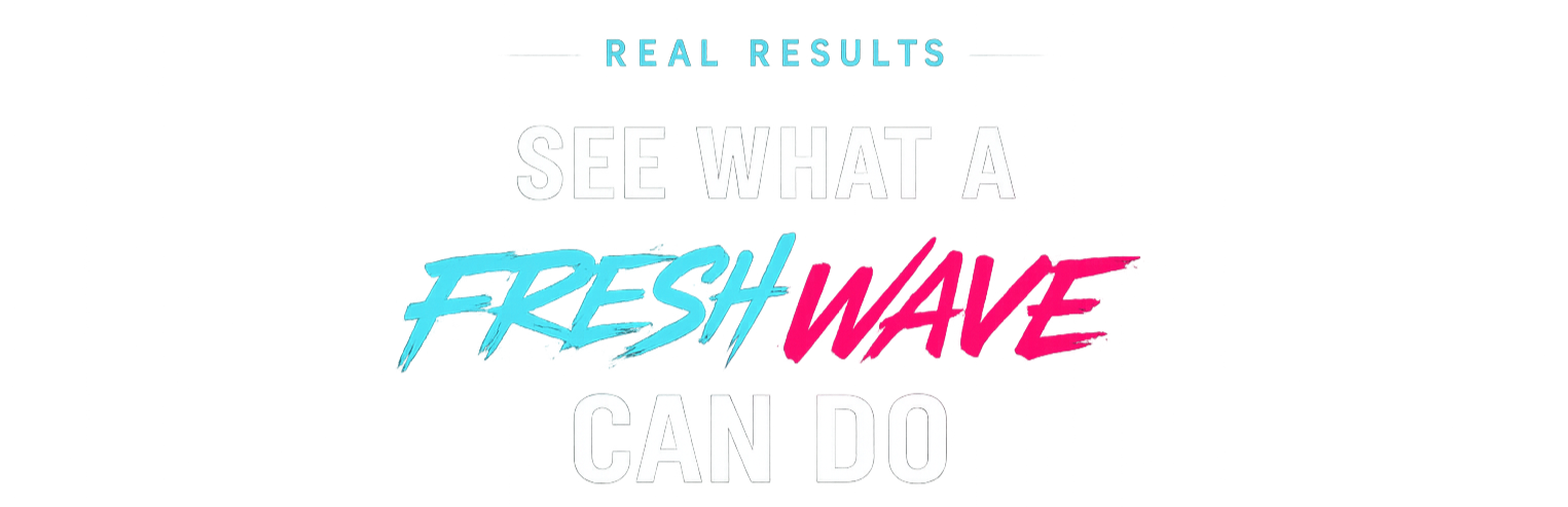 Fresh Wave Pressure Washing graphic reading “A Fresh Wave of Clean”