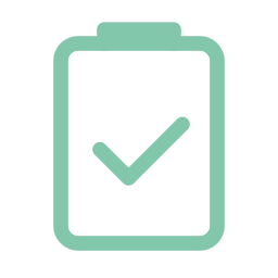 A smartphone with a checkmark on the screen indicating completion or success.