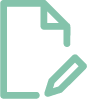 Icon of a document with a pencil, representing editing or creating a document.