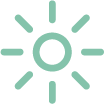 Sun icon with rays
