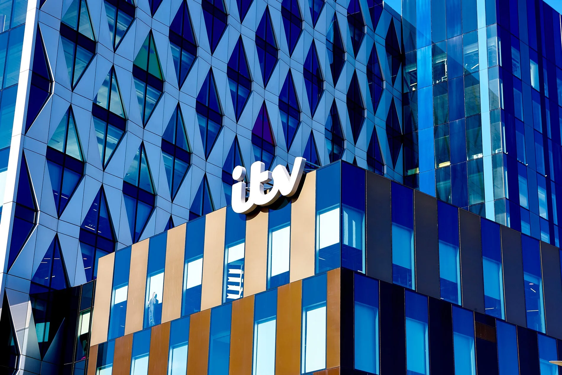 Exterior architectural photography of Media City in Manchester by commercial architectural  photographer Dave Phillips