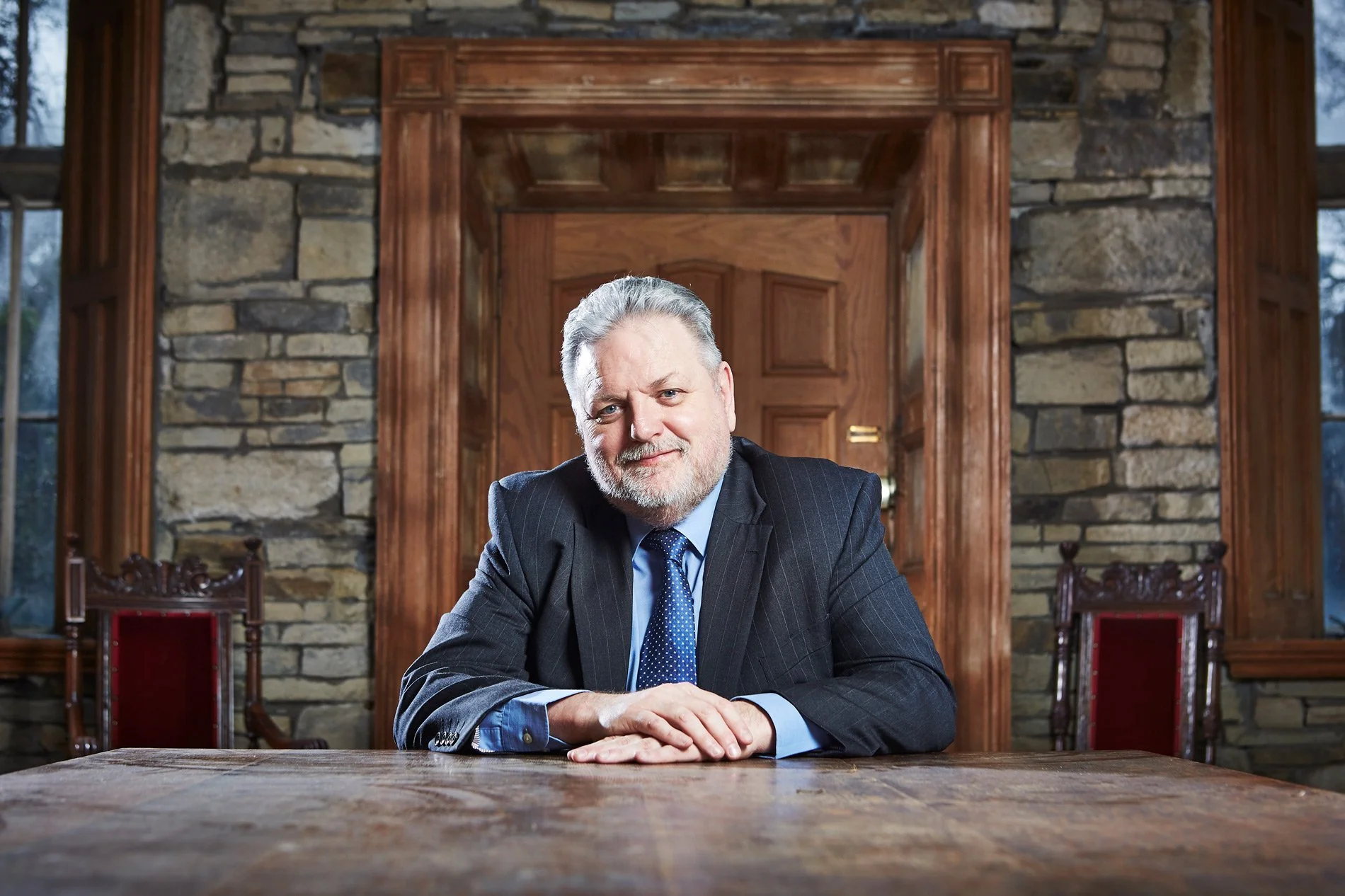Taking a portable studio to a clients workspace to capture a corporate portrait with a difference