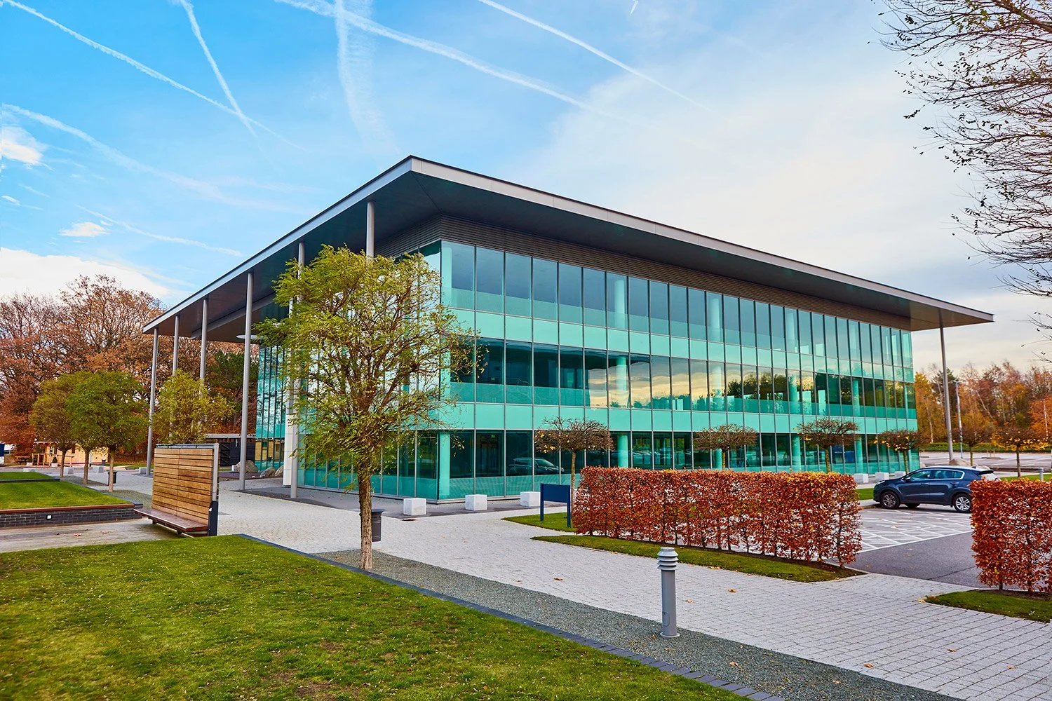 Exterior commercial architectural building photograph by Manchester based professional commercial photographer Dave Phillips Photography
