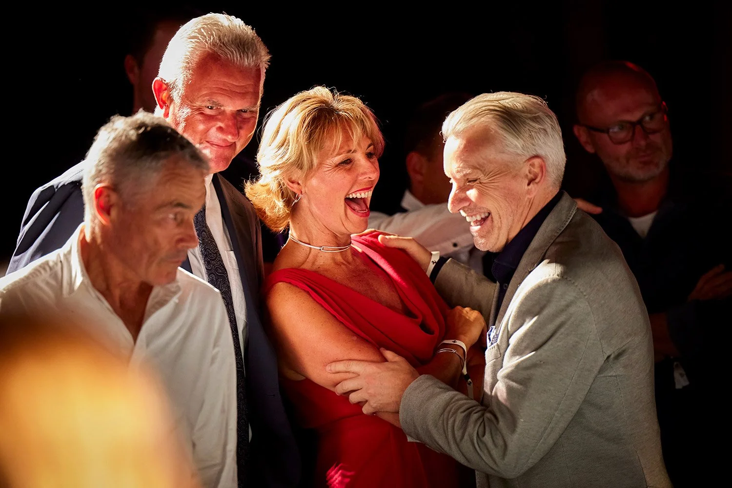 A professional photograph of a group of people enjoying a corporate eveny in Manchester by professional commecial photographer Dave Phillips Photography