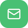 Green icon with white envelope symbol signifying email or messaging