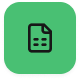 Icon of a green spreadsheet or document