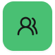 Green icon with two stylized human figures side by side