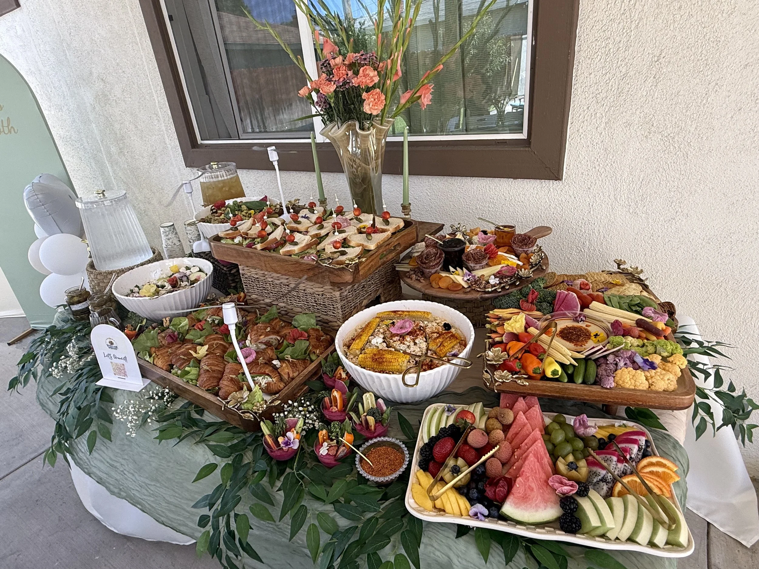 charcuterie, grazing table, cocktail hour, appetizers, los angeles, orange county, brunch, lunch, baby shower catering, bridal shower catering, corporate catering