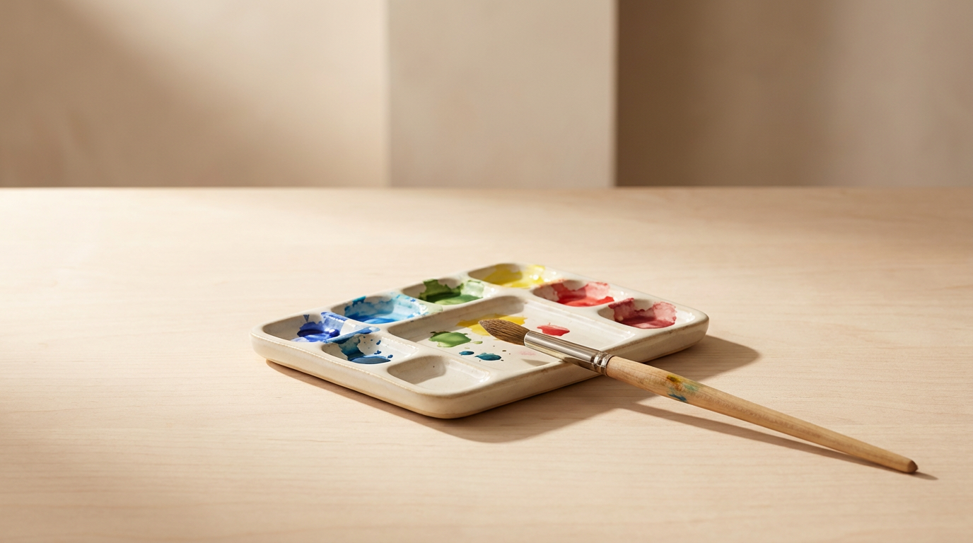 Ceramic Paint Palette