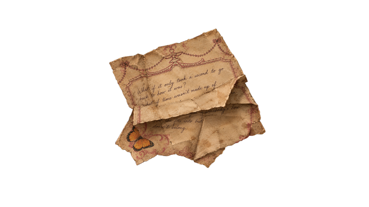 A folded note