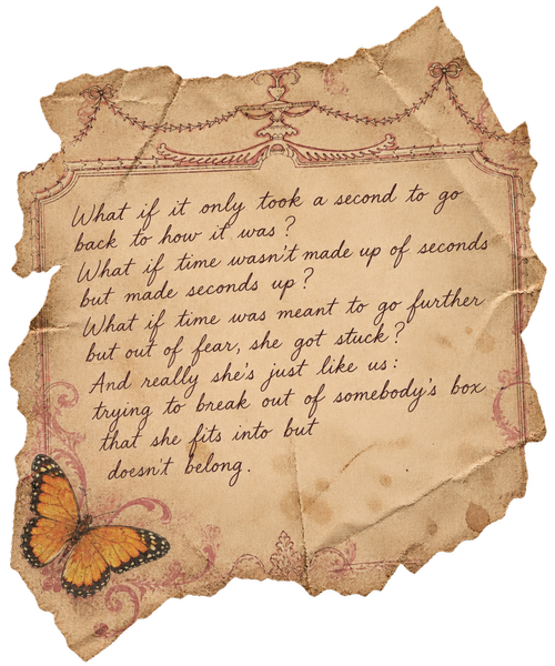 The note, unfolded