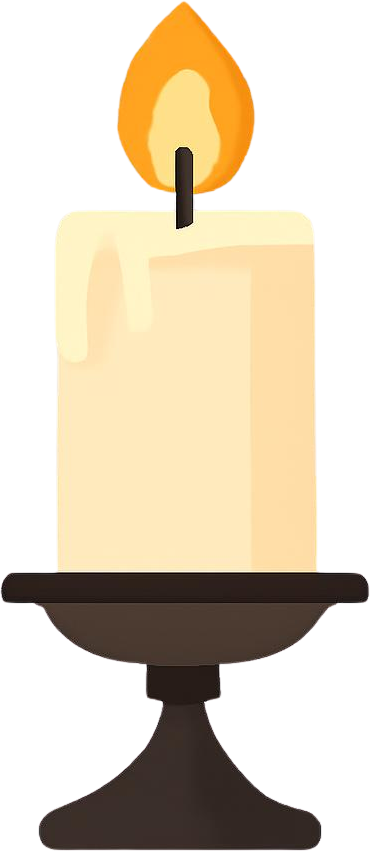 Glowing candle