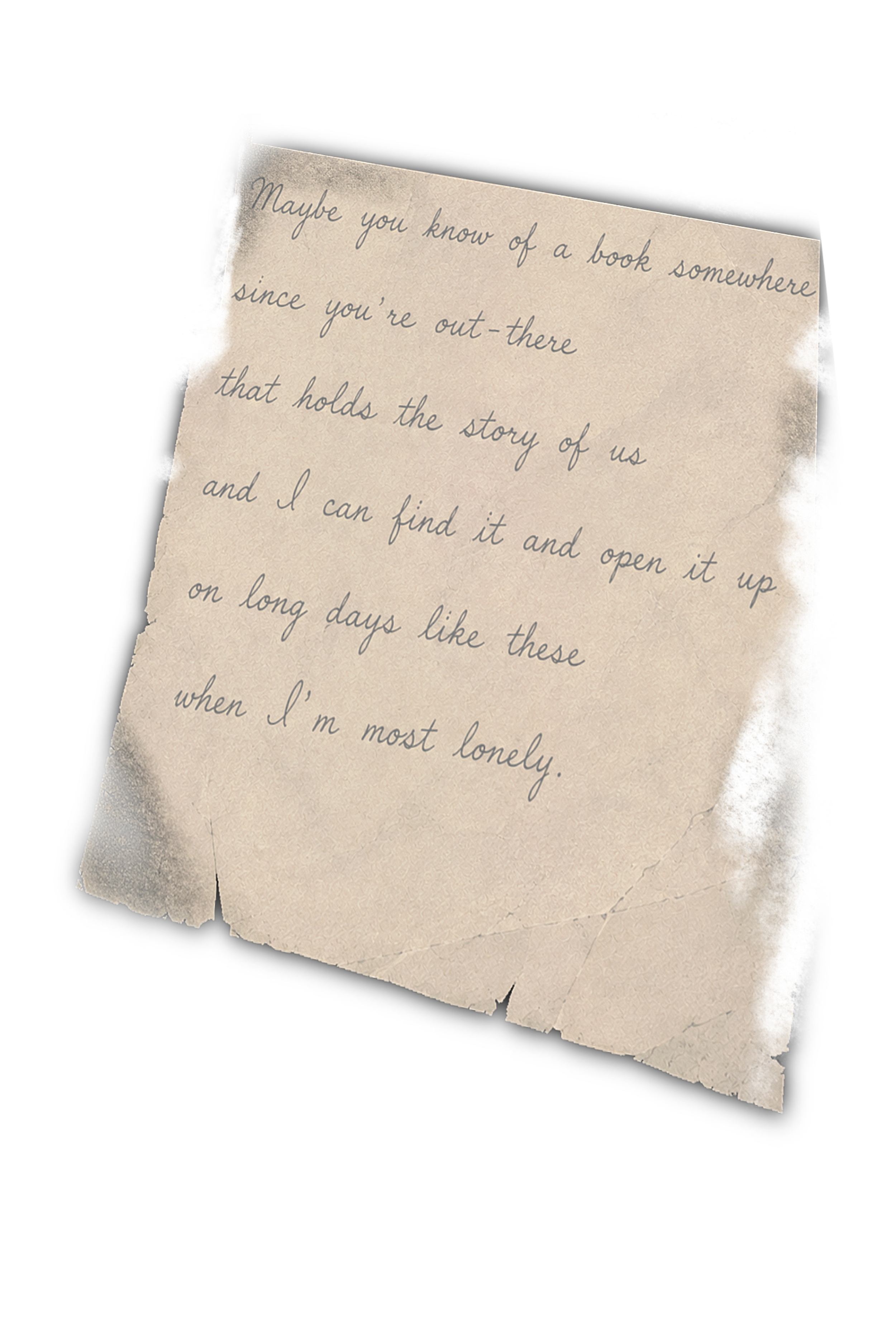 A torn scrap of paper