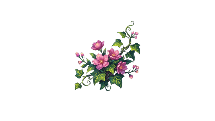 Pink flowers on a vine