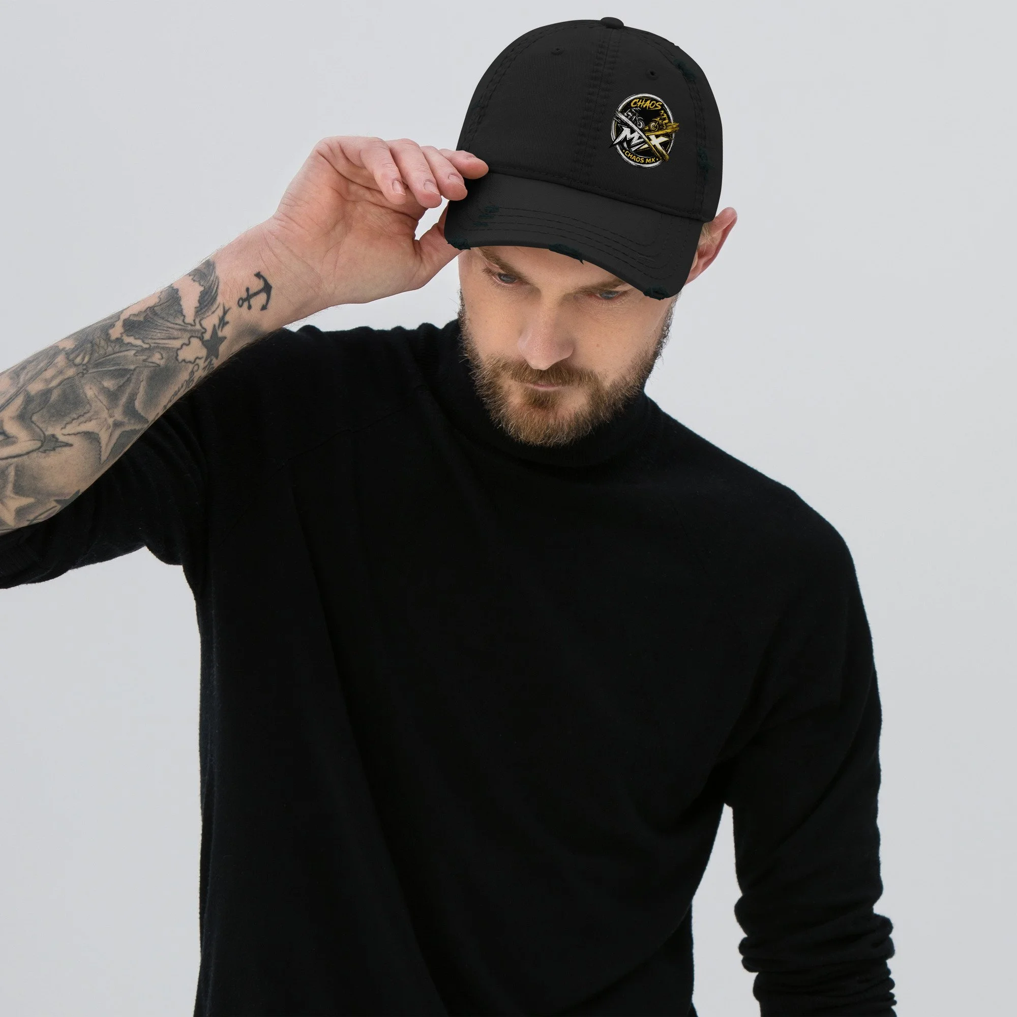 Chaos MX Logo- Distressed Dad Hat