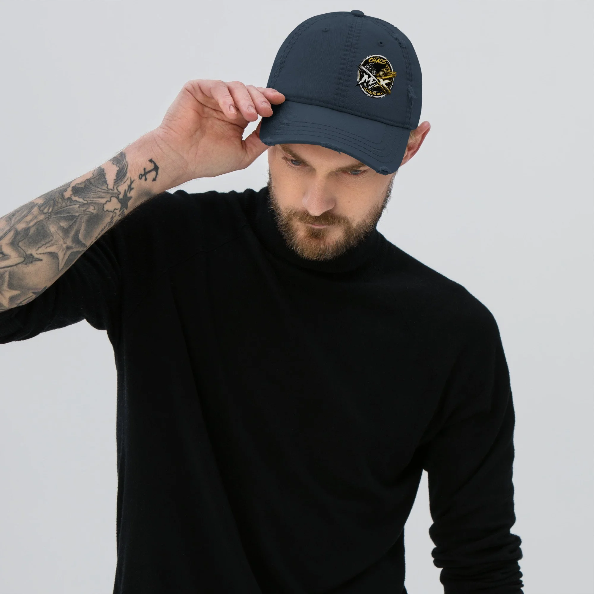 Chaos MX Logo- Distressed Dad Hat