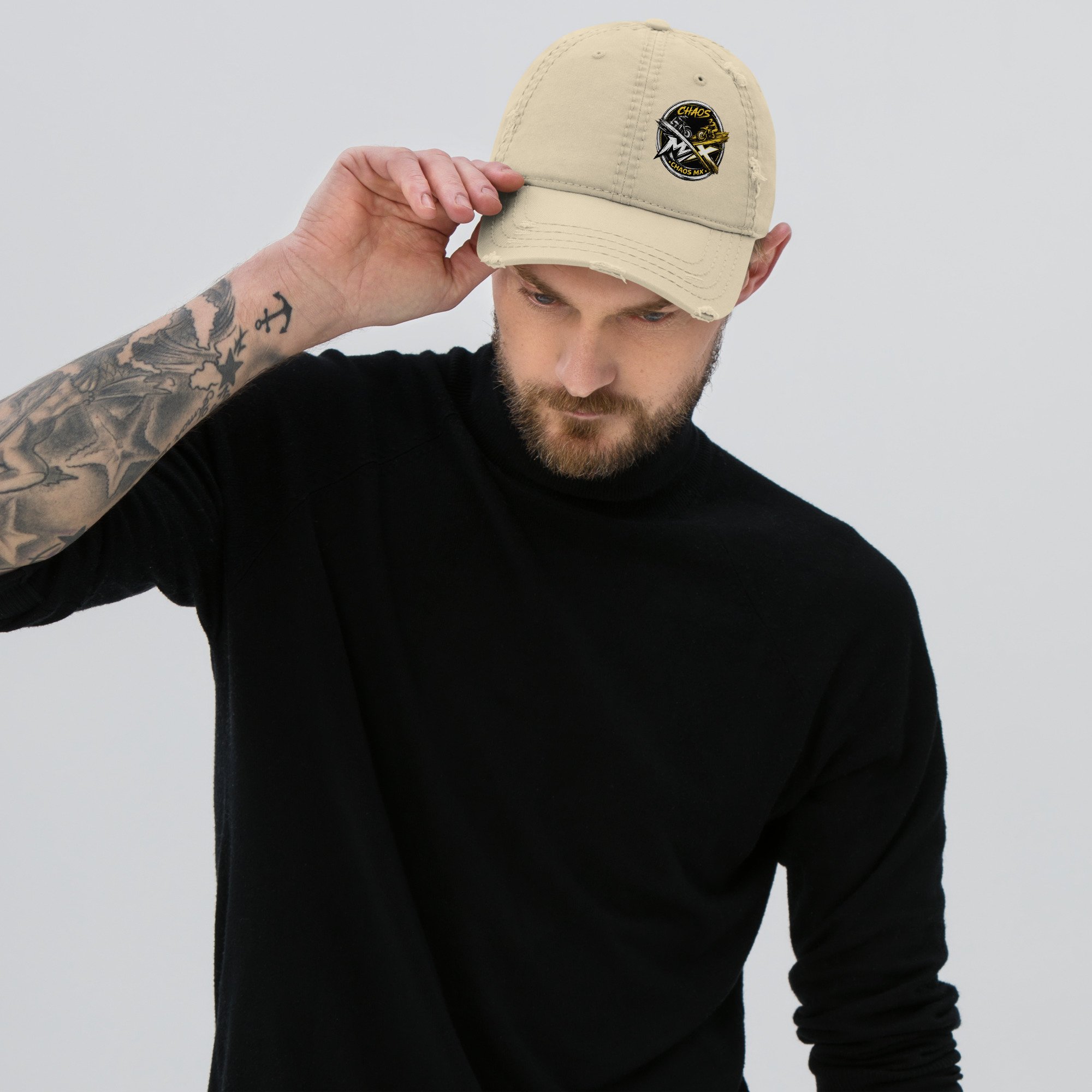 Chaos MX Logo- Distressed Dad Hat
