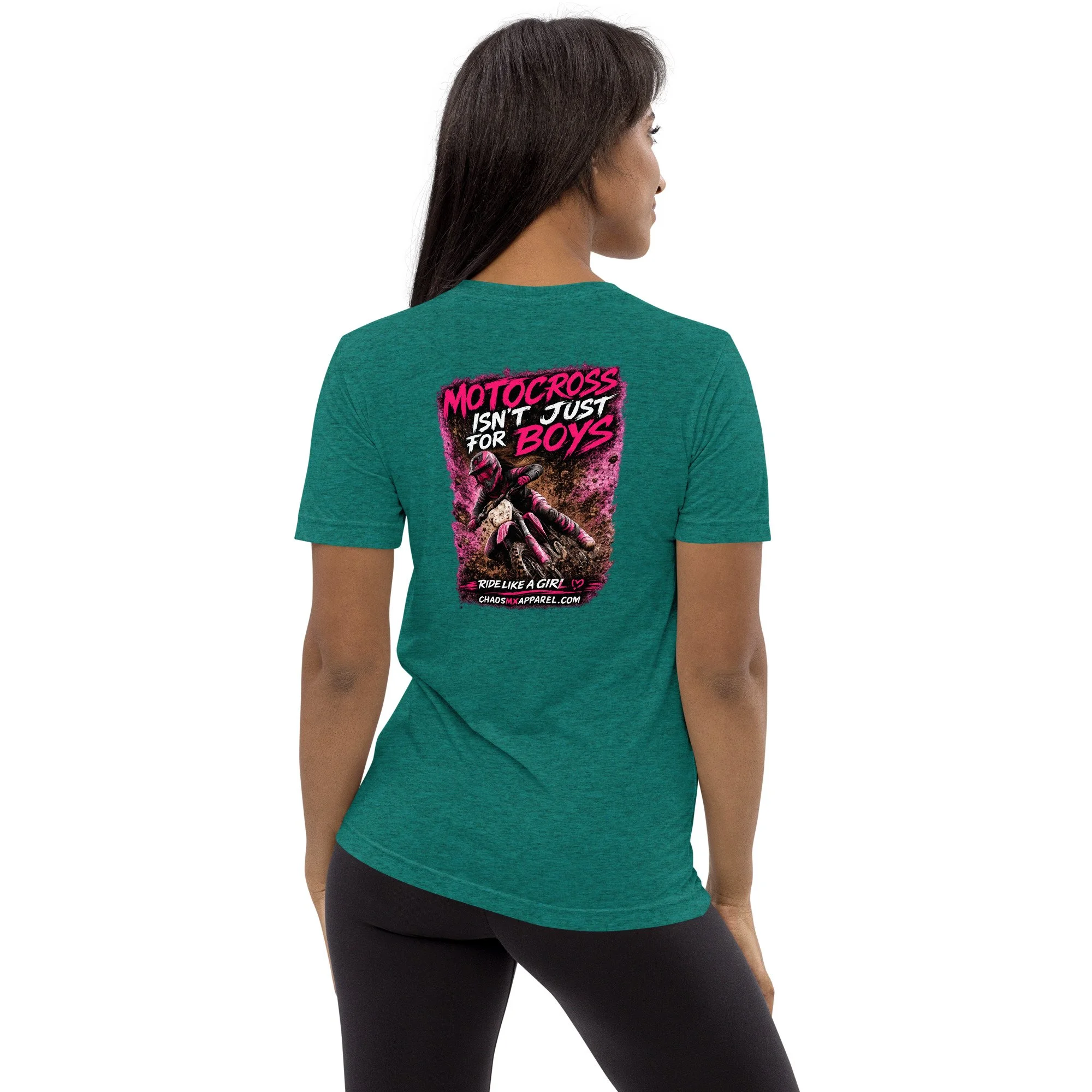 Motocross Isn't Just For Boys- Short sleeve t-shirt