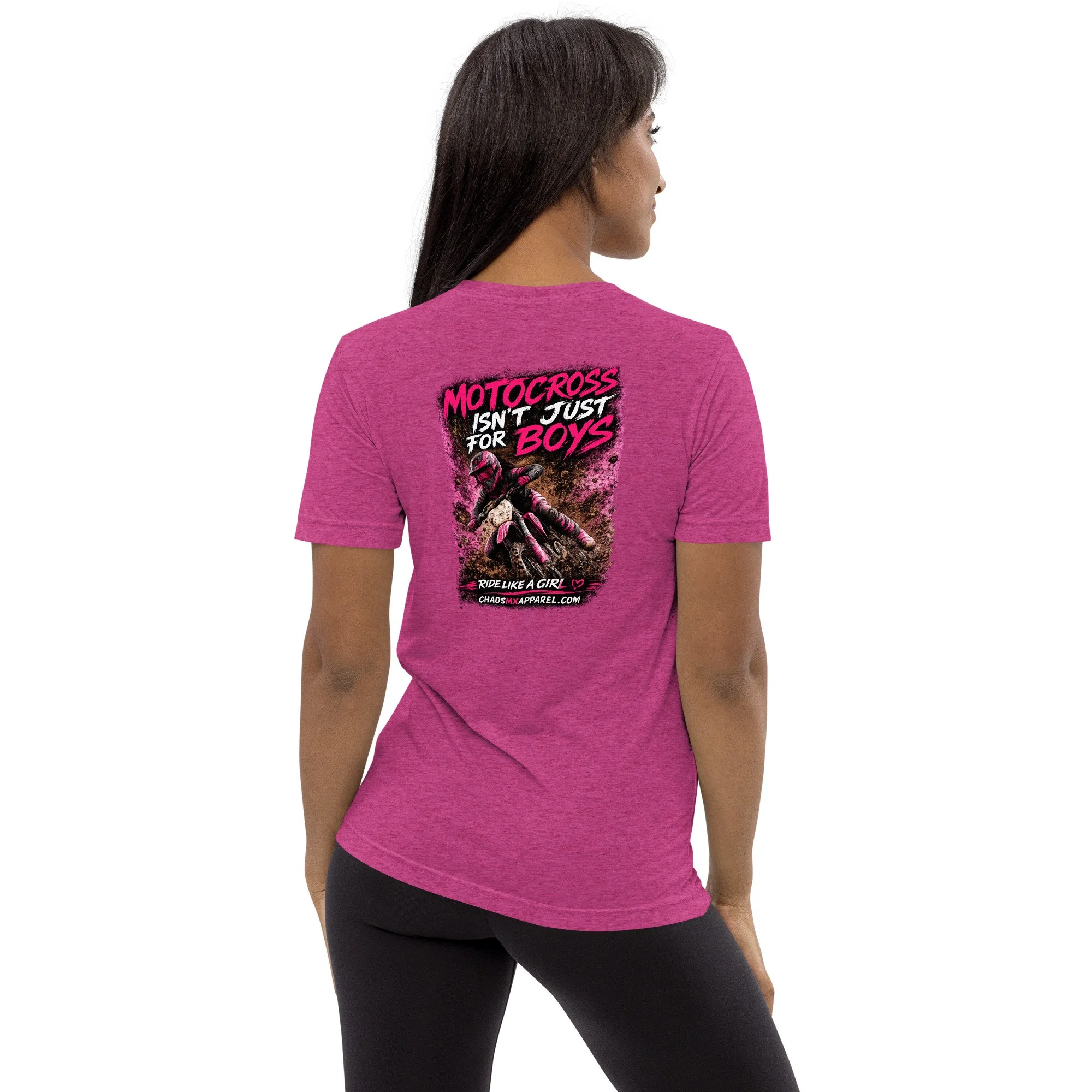 Motocross Isn't Just For Boys- Short sleeve t-shirt