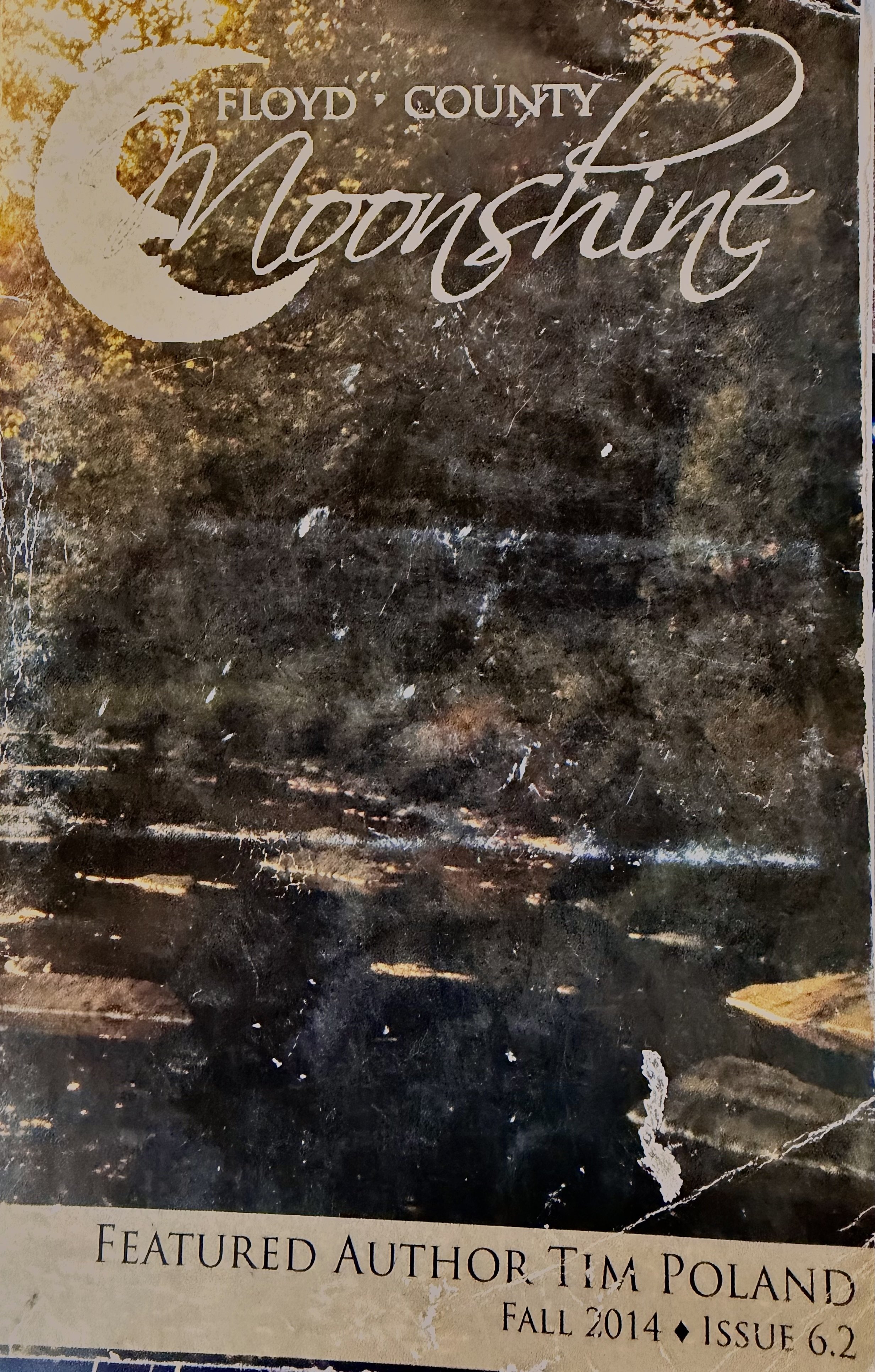 Poetry. A textured cover of a magazine or publication featuring the title 'Monstrop' in large cursive font and the subtitle indicating it is from Floyd County. It includes nominated author Tima Poland and is dated Fall 2014, Issue 6.2.